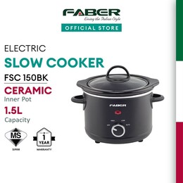 FABER 1.5L CERAMIC SLOW COOKER | FSC 150BK